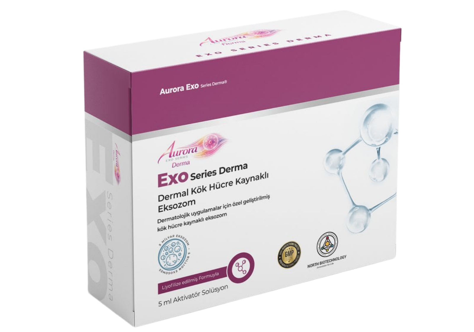 Aurora Exo Series Derma ürün kutusu